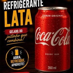 REFRIGERANTE- COCA-COLA-LATA