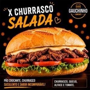 X-Churrasco-Salada